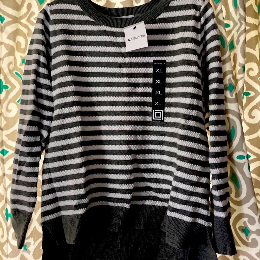 Liz Claiborne Striped Sweater